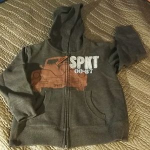 Sprokets Brown Sweat Hoodie  Graphite Jacket